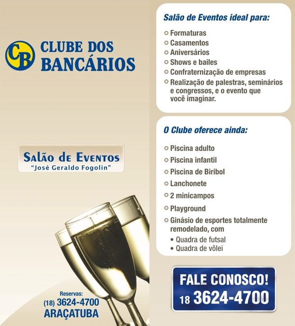 Santo Anastacio, SP / BR, Clube dos Bancarios