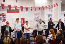 Foto de Diretores do sindicato conversam com funcionários no Dia de Luta no Bradesco