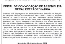 Foto de EDITAL CONVOCA FUNCIONÁRIOS DO BRADESCO