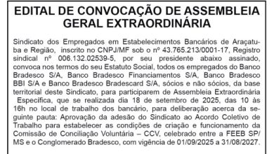 Foto de EDITAL CONVOCA FUNCIONÁRIOS DO BRADESCO