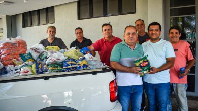 Foto de Ação solidária dos bancários arrecada 900kg de macarrão para Santa Casa